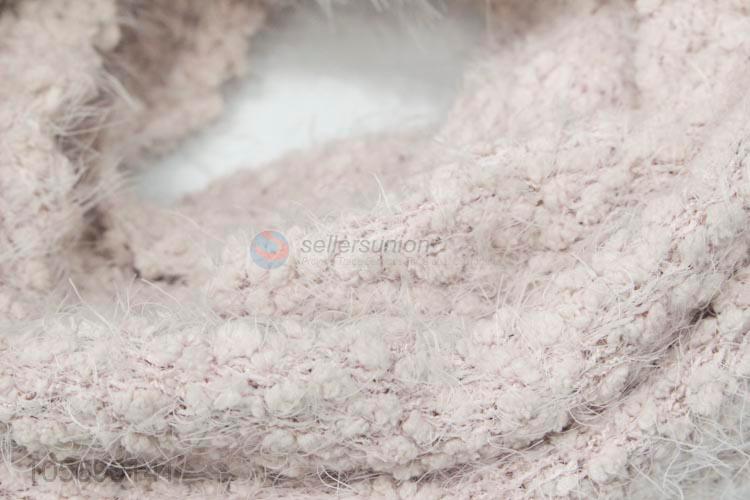 Delicate Design Soft Winter Autumn Women Knitted O Ring Scarf