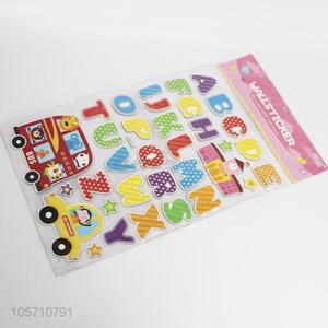 High sales kids educational colorful alphabet wall stickers
