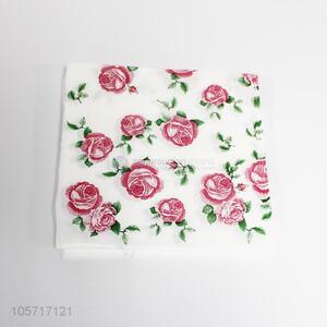 Factory Price 20pc Flower Printing Napkin