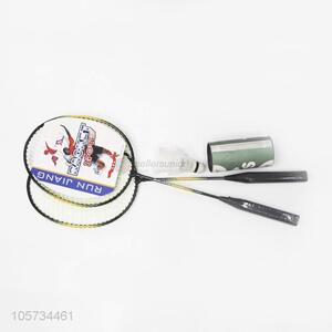 Best Price Training Badminton Rackets with 2pcs Ball