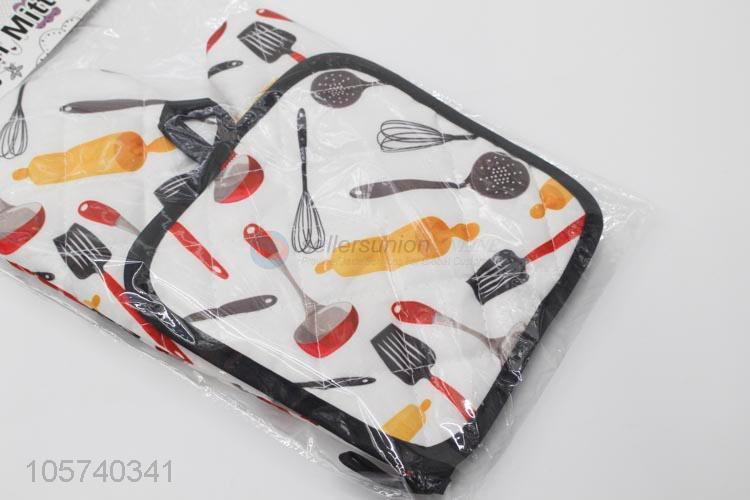 Durable Kitchen Cooking Microwave Oven Gloves Mitts Pot Pad
