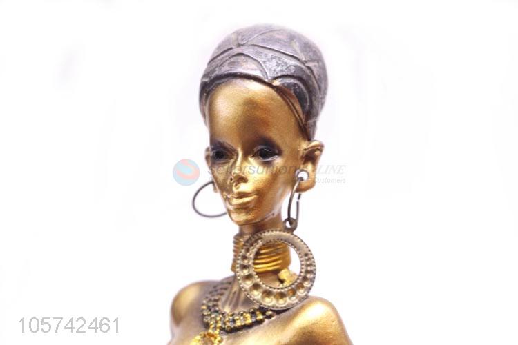 Wholesale Popular Resin Beautiful African Women Statues for Decoration