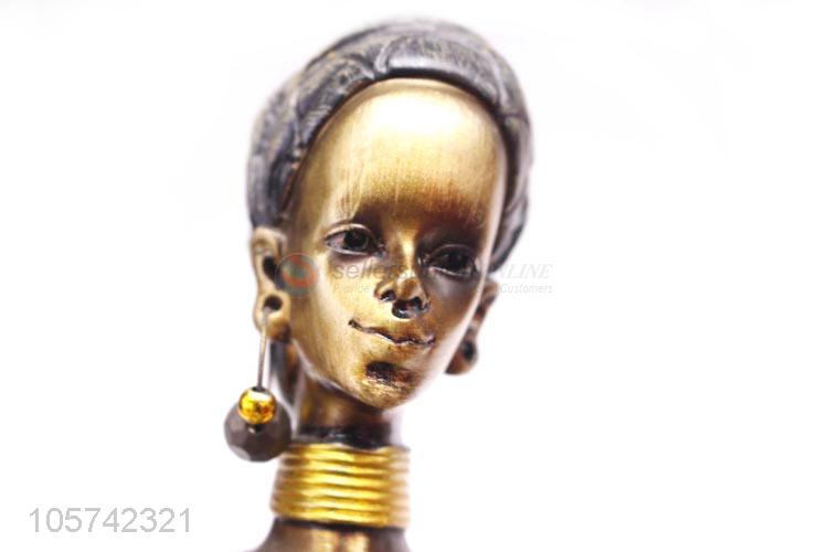 Best Price Resin Beautiful African Women Statues for Decoration