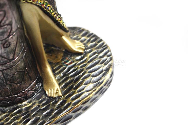 Wholesale Price Beautiful African Woman Sculpture Resin Indoor Decorative Statue