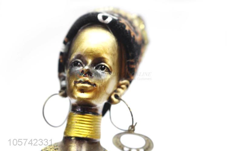 Suitable Price Modern Abstract Resin Craft African Women Figurine