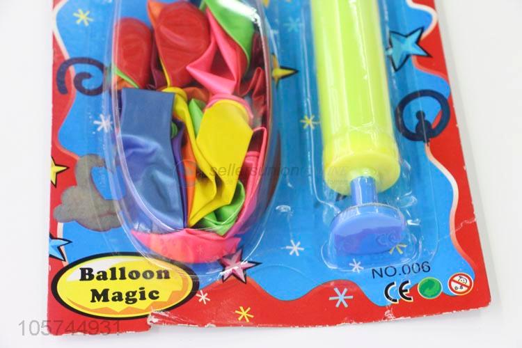 Best Quality Colorful Latex Balloons With Air Pump Set