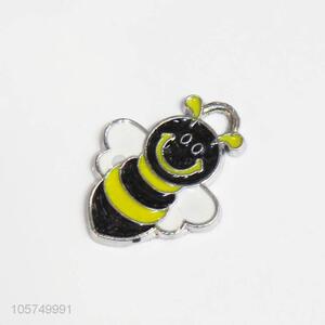 Popular promotional zinc alloy enamel bee charms pendant for key chain