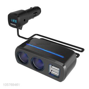 ODM factory 2 sockets 2 usb ports adapter car charger