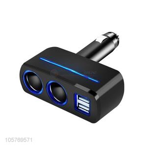 Professional supply 2 sockets 2 usb ports adapter car charger
