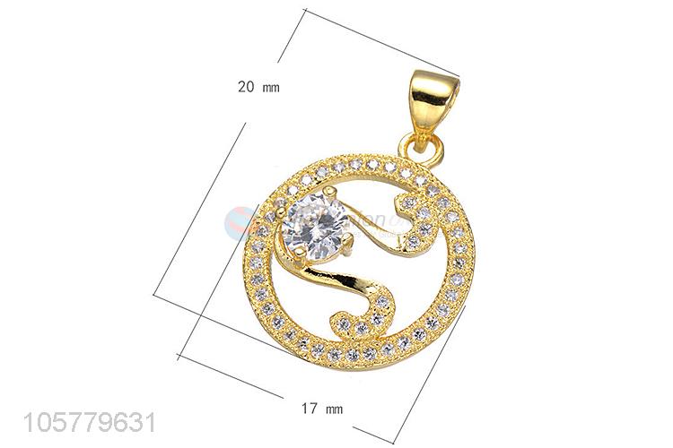 New Design Inlay Zircon Necklace Pendant Fashion Jewelry Accessories