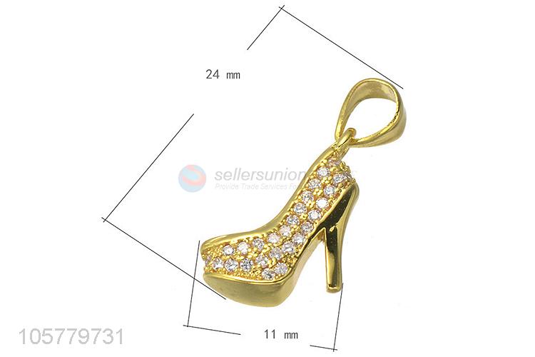 Custom Sexy High-Heeled Shoes Shape Jewelry Pendant