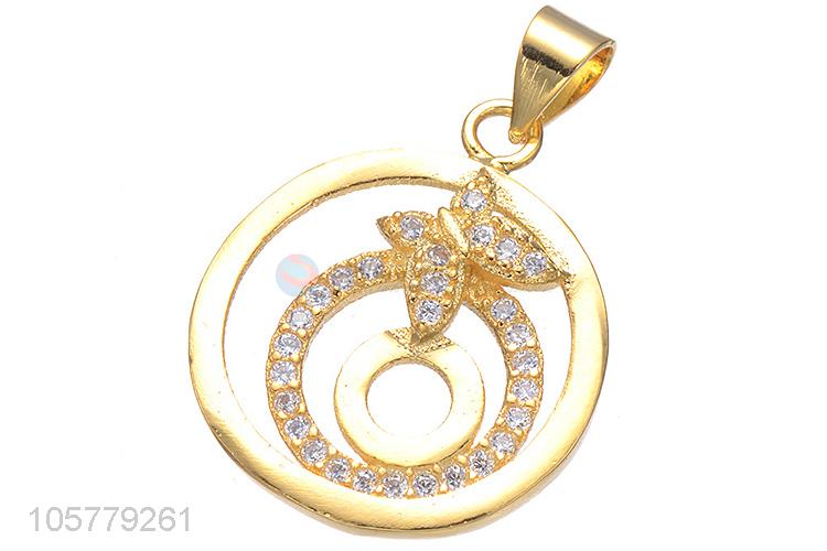 Good Quality Inlay Zircon Necklace Pendant Copper Accessories