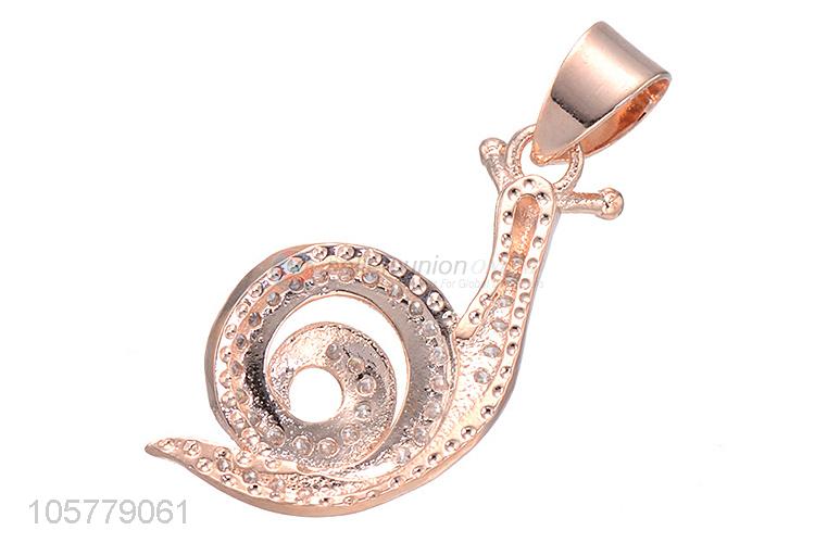 Cartoon Snail Design Copper Pendant Best Jewelry Accessories