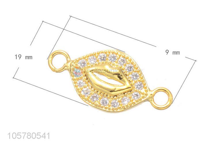 Newest Sexy Lip Inlay Zircon Bracelet Accessories