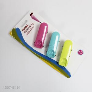 Hot selling 3pcs plastic decorating pag clips