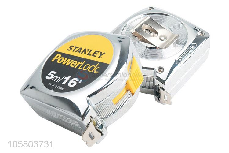 Good sale auto-lock steel measuring tape with rubber case