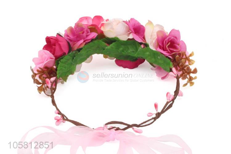 New Arrival Simulation Flower Garland Hair Band Fashion Accessories