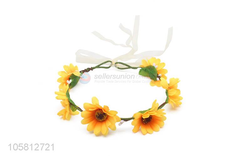 Good Sale Decorative Garland Simulation Flower Headband