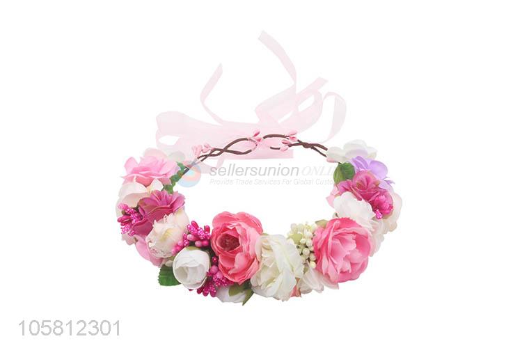 New Arrival Children Holiday Garland Simulation Flower Headband