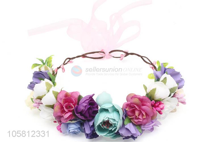 Wholesale Holiday Headband Decorative Simulation Flower Headwear