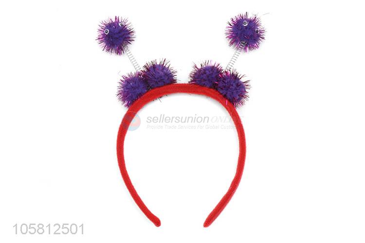 Wholesale Festival Decoration Fur Ball Hair Clasp For Children