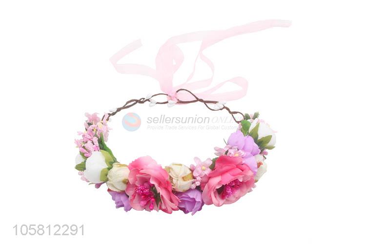 Hot Sale Children Simulation Garland Silk Flower Headband