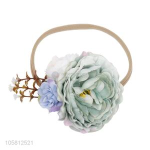 Fashion Simulation Peony Elastic Headband For Children