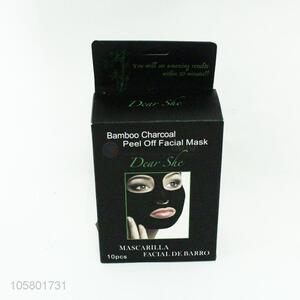 Custom 10 Pieces Bamboo Carbon Peel Off Facial Mask