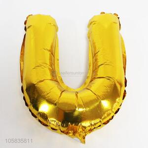 New Design Aluminium Film Gold Letter Balloon