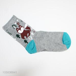 Custom Fox Pattern Breathable Sock For Children