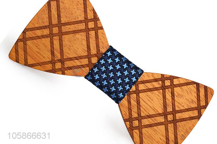 Cheap and High Quality Wood Fashionable Bow Ties for Men