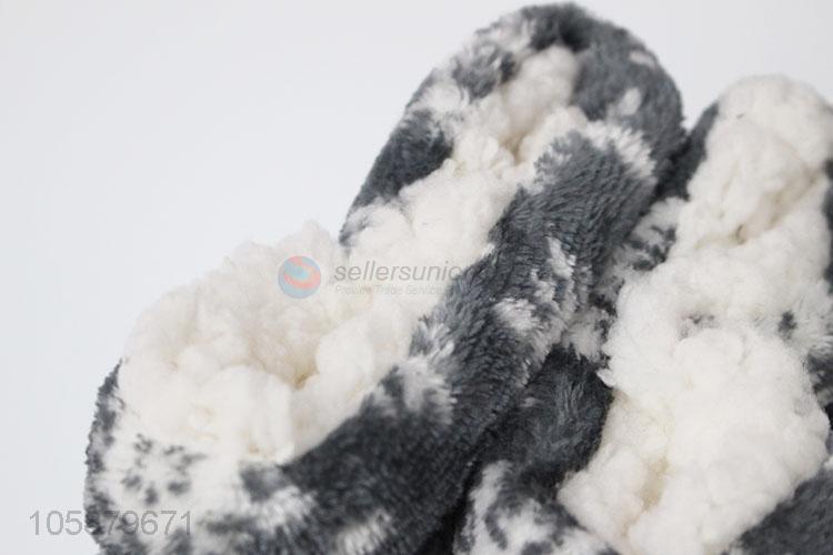 Excellent Quality Snowflake Pattern Warm Home Floor Shoe Socks