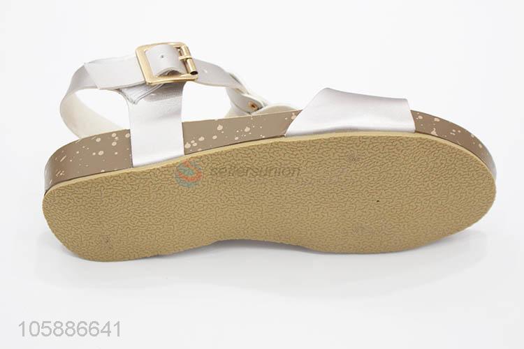 Superior quality custom summer women trendy flat sandals