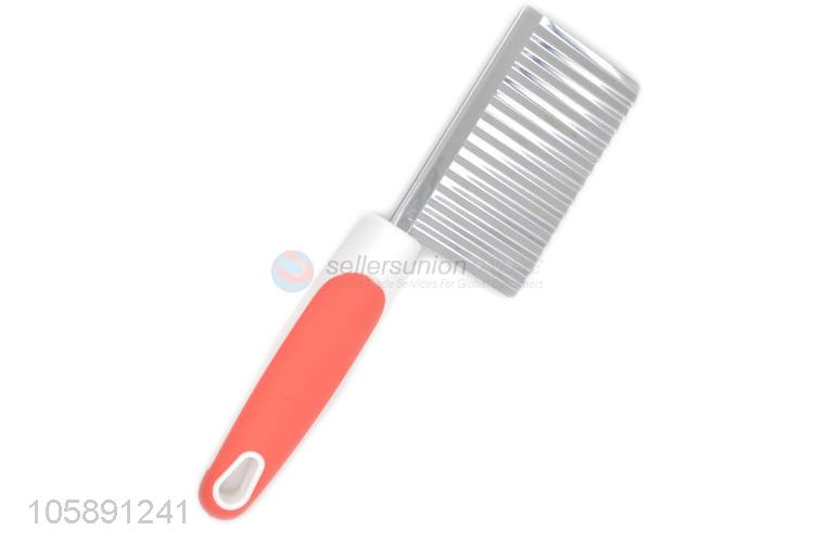 Cheap and good quality wave crinkle vegetable cutter metal potato slicer carrot knife