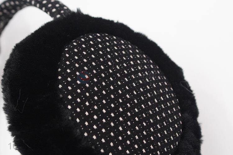 Cheap and High Quality Wave Point Bow Winter Warm Woman Earmuffs