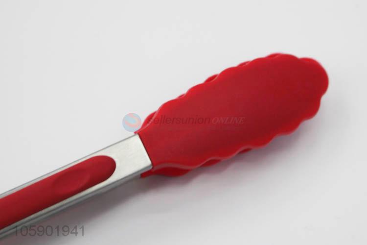 China manufacturer food grade silicone food tong kitchen tools