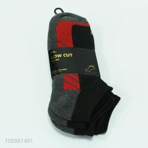 China factory 3pairs men terry low cut socks