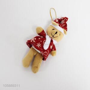 Christmas plush toys bear pendant