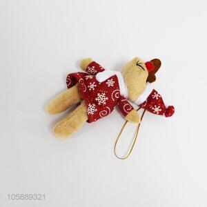 Promotional Christmas plush toys elk pendant