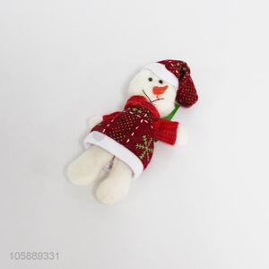 Wholesale Christmas plush toys snowman pendant