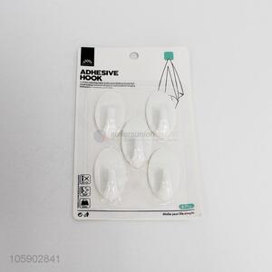 High Quality 5 Pieces Plastic Adhesive Hook