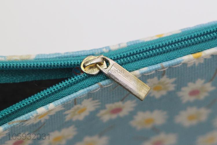 Factory Sales Small Daisy Pattern Storage Bag File Bag for Notebooks Pens