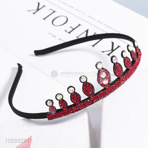 Popular Crown Design Diamond Hair Hoop Best Headband