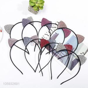 Good Quality Diamond Cat Ear Hair Hoop Fashion Headband