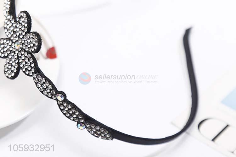 Fashion Diamond Flower Accessories Hair Hoop