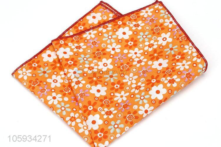 Best Sale Flower Pattern Business Handkerchief For Man