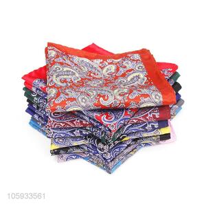 Popular Printed Polyester Pocket Squares For Men