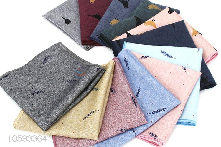 Simple Style Cotton Business Handkerchief For Men