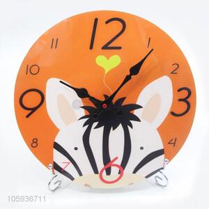 Cartoon Animal Pattern Round Household Wall Clock