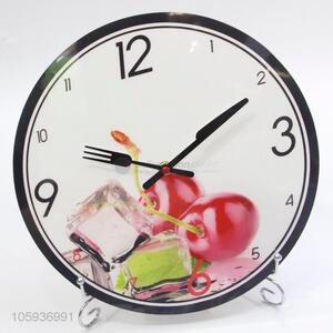 Color Printing Fruit Pattern Wall Clock